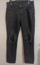 Black Ripped Jeans S