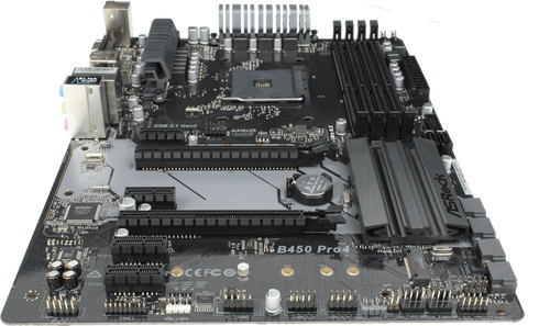 Scheda madre asrock b450 pro4 - madre,