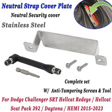 Per Dodge Challenger 2015-23 piastra di copertura cinghia neutra antifurto con strumento viti