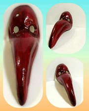 Medico della Peste - Maschera veneziana naso lungo artigianale in cartapesta 