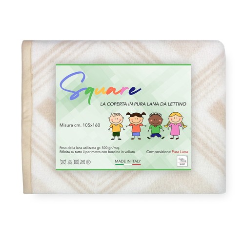 Coperta square bambini - coperta,
