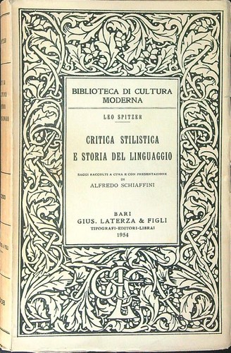 Critica stilistica storia - stilistica, e