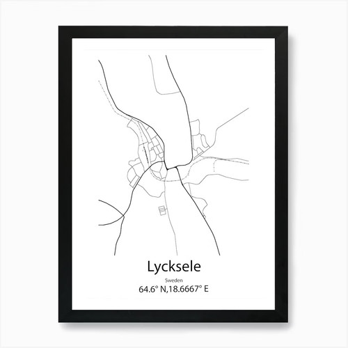 Lycksele svezia mappa - lycksele,,