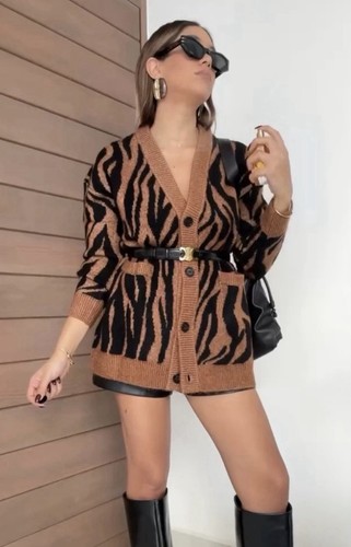 Zara maglione cardigan maglia - cardigan,