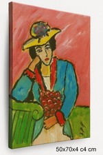 Quadro Omaggio a PICASSO Donna al Café 