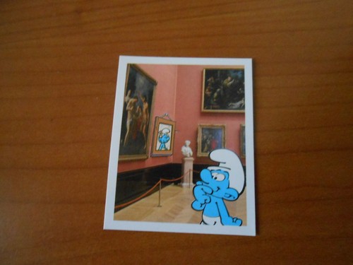 Figurina puffi girotondo nel - figurina,