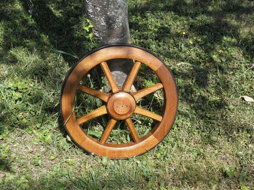 Ruota carriola carrello legno - carriola,