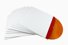 McDAISON 10pz COPERTINA INTERA x LP esterna BIANCA CARTONE dischi 33 RPM mix 12"