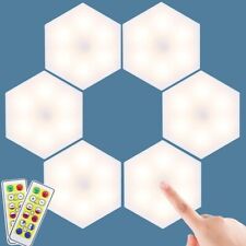 5x Luci LED per Armadio, 2 Telecomandi, Luminosità Regolabile,Batterie (Non incl