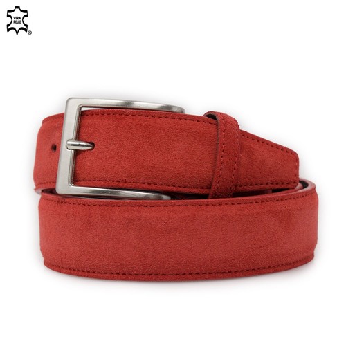 Cintura scamosciata rossa - , da