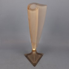Vaso Vetro Terzani Design Ritorto Scultura Vetro Opalino Design Modernista 1970