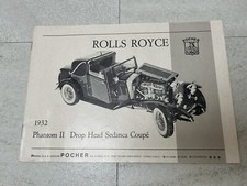 Pocher Rolls Royce 1/8 Manuale Istruzioni 