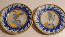 Coppia piatti vintage ceramica - piatti,