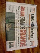 GAZZETTA DELLO SPORT 3/5/2007 MILAN Manchester 3-0 Champions League Coppa 