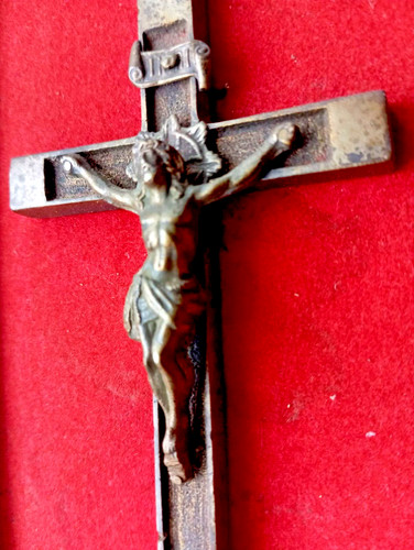 Antico crocefisso bronzo - crocefisso,