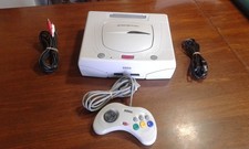 SEGA SATURN WHITE + PAD + CAVO AV + CAVO ALIMENTAZIONE, WORKNG GOOD