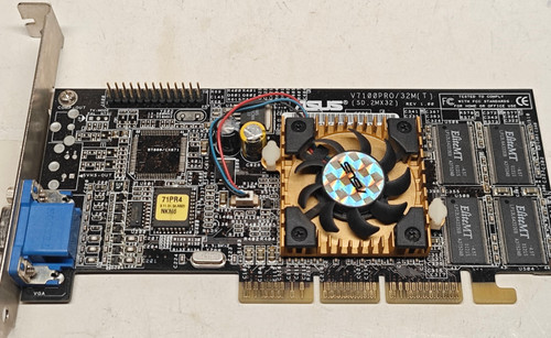 Scheda vga vintage agp asus - vintage,