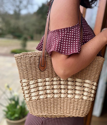 Borsa shopper donna paglia - borsa,