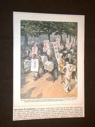 Anno 1923 tokio - 1923, censimento