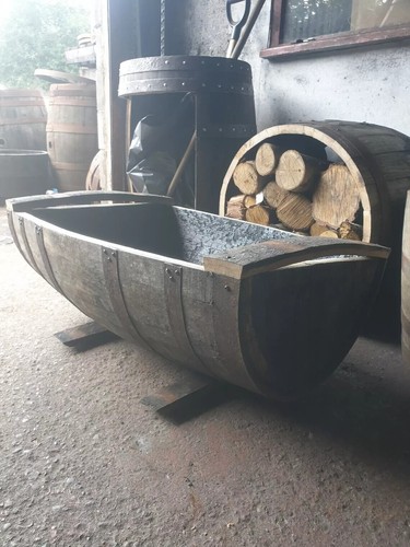 Fioriera mezzo barile whisky