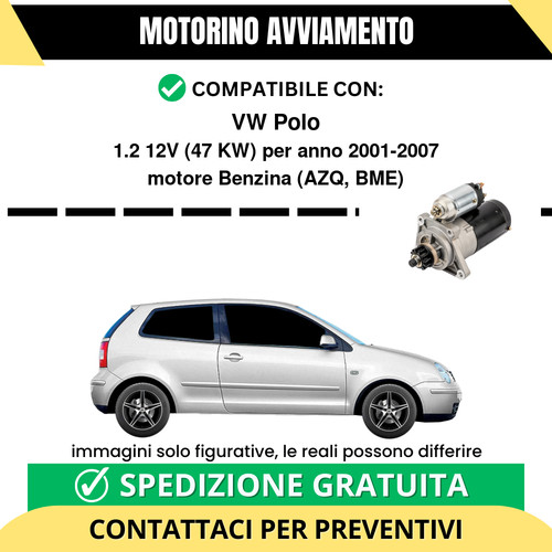Motorino avviamento polo - motorino,