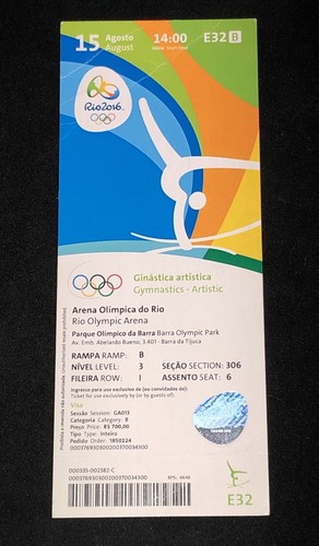 Biglietto ginnastica olimpica