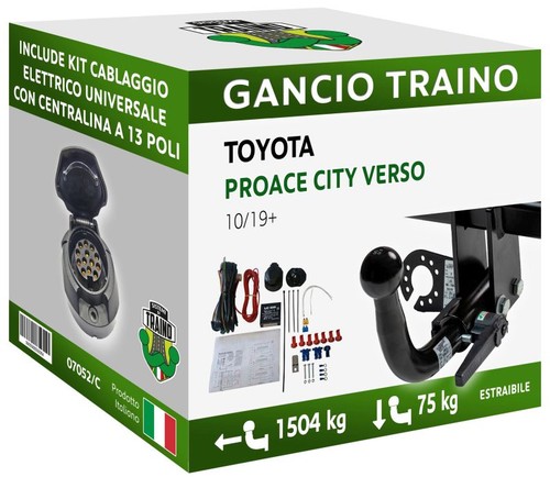 Gancio orizzontale estraibile - gancio,