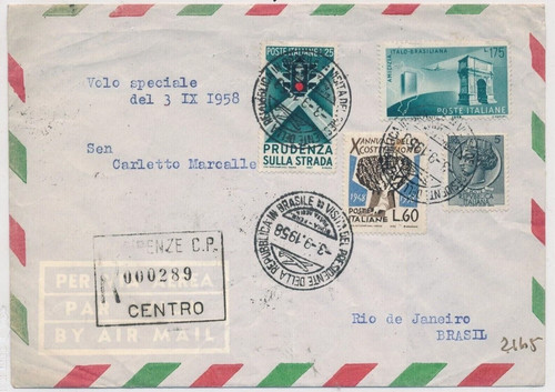 Italia 1958 gronchi volo - italia,