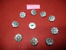 10 bottoni in metallo