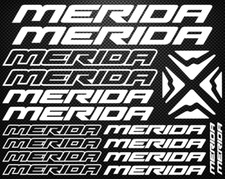 KIT 20 ADESIVI MERIDA PRESPAZIATI VINILE PER RESTOMOD STICKERS BIKE BDC MTB