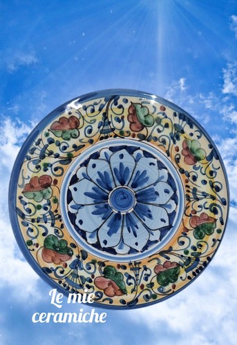 Piatto ceramica decorata - ceramica, a