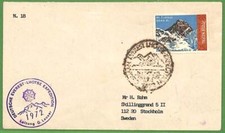 ae3397 - NEPAL - STORIA POSTALE - SPEDIZIONE ALPINISTICA a EVEREST 1972