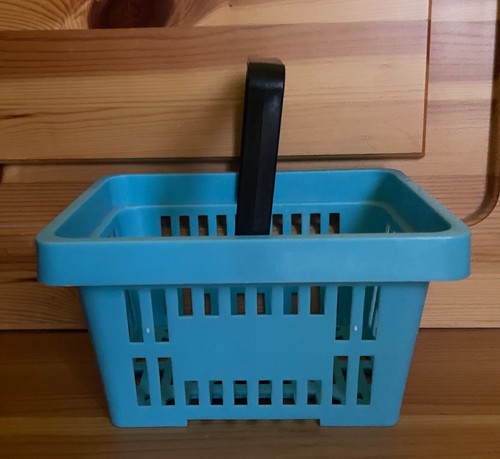 Cestino azzurro plastica - cestino,