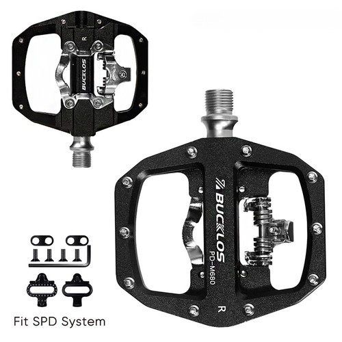 Pedale bici mtb - mtb, doppia