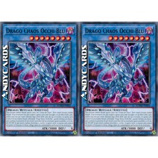 DRAGO CHAOS OCCHI BLU 2x • (Blue-Eyes Chaos Dragon) • Comune • SDWD IT010 • 1Ed