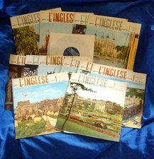 L'INGLESE PER CHI VIAGGIA E PER CHI LAVORA con dischi 33 giri Corso inglese 1967