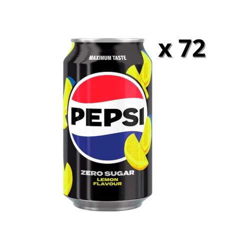 Pepsi max lemon lattine 72 - pepsi, (lattine
