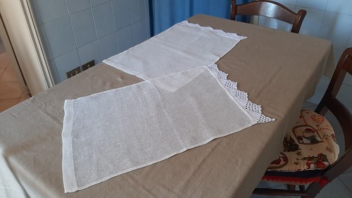 Tendine lino uncinetto - tendine, cm