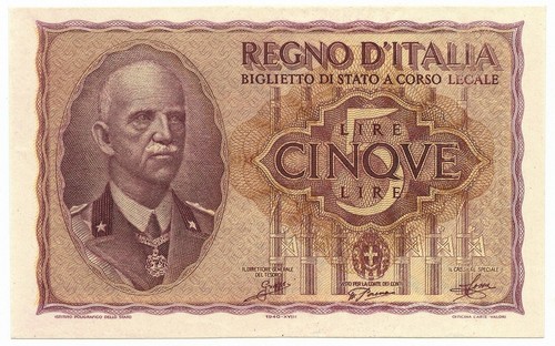 Lire biglietto stato - 5, di