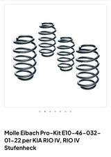 Molle eibach Pro Kit Kia Rio