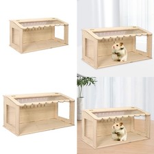 Gabbia robusta in legno per criceti, per rettili, anatre e cincillà.