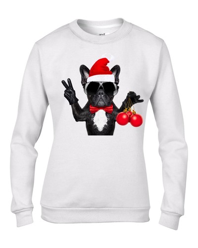 Bulldog francese con natale - bulldog,