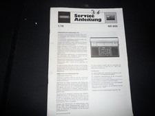 Manuale di servizio schema elettrico originale Grundig RR 800