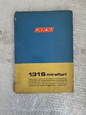 Catalogo Ricambi - Carroz. Fiat 131 S Mirafiori 1 Ediz. 9-1974 Originale