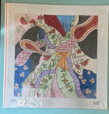 Fiocchi e fiori astratti, tela