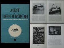 ART ET DECORATION AVRIL 1930