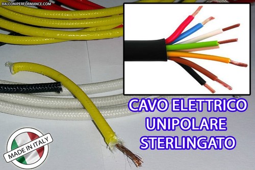 Cavo elettrico filo - cavo, unipolare