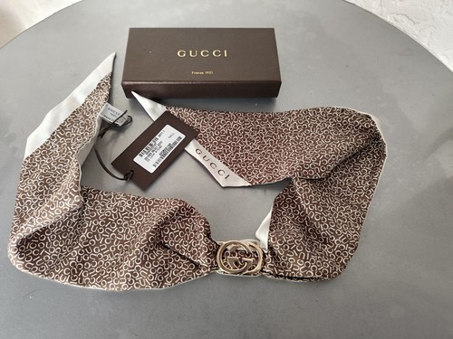 Gucci fascia seta con porta