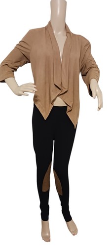Completo cardigan ecopelle