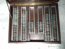 Antica cassetta in legno lenti per ottico anni 30 